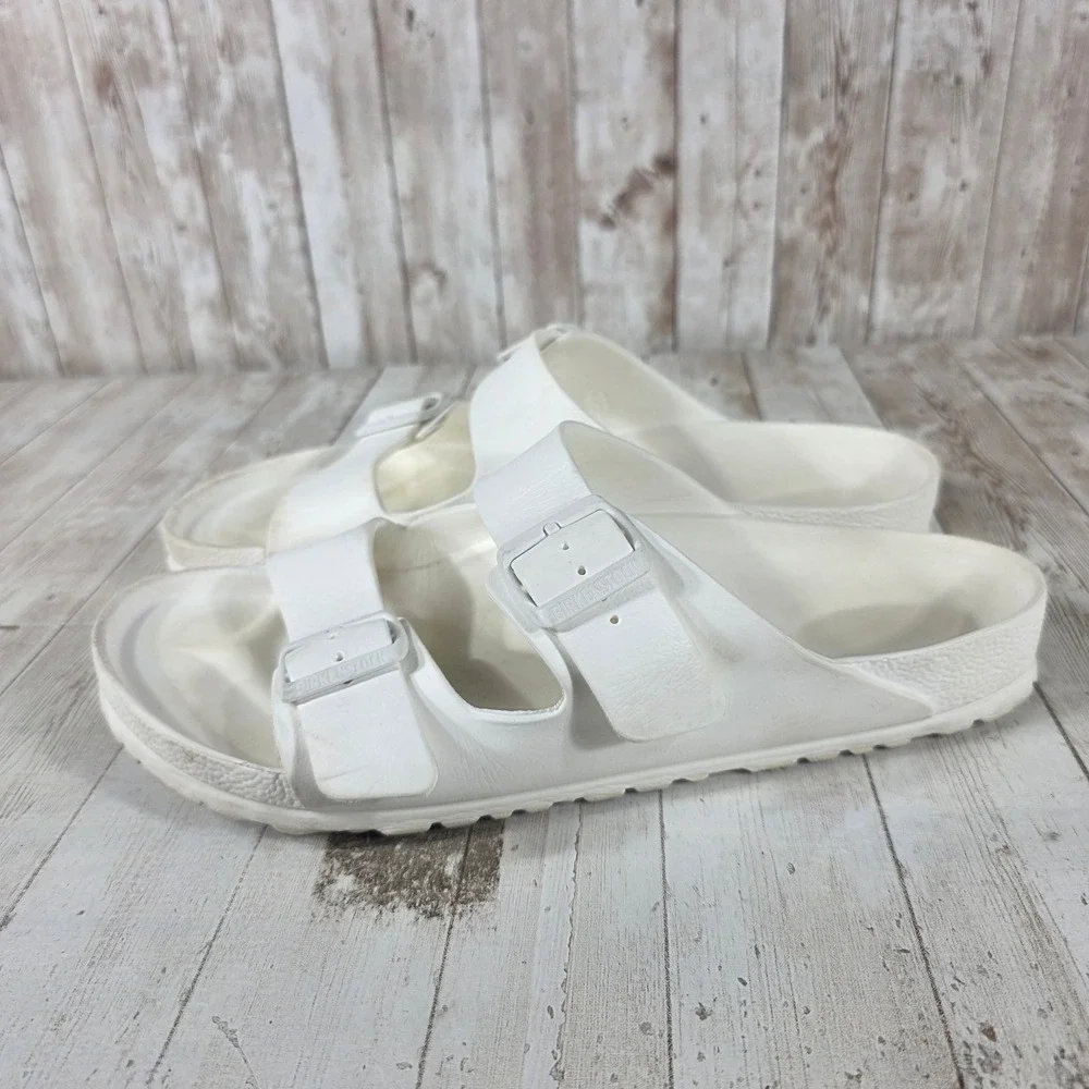 Birkenstock Arizona EVA‎ White Waterproof Slide Sandals Mens 44 L13 M11